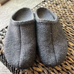 Hardliner Cozy Gray wool Slip-On Slippers